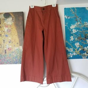 Madewell Langford Wide-leg Crop Pants Pintuck Ed.